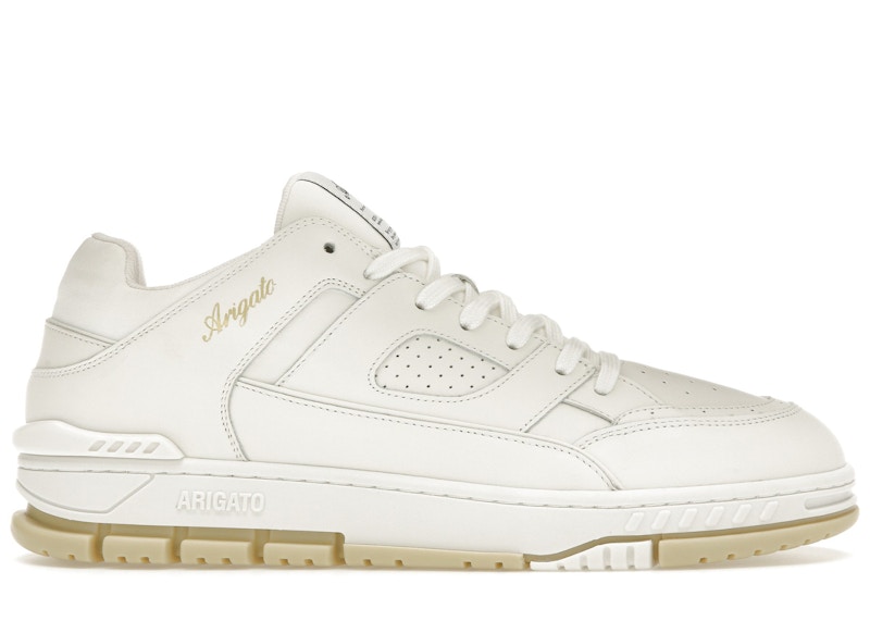 Pre-owned Axel Arigato Men's Area Lo Sneakers In White/beige In Multi