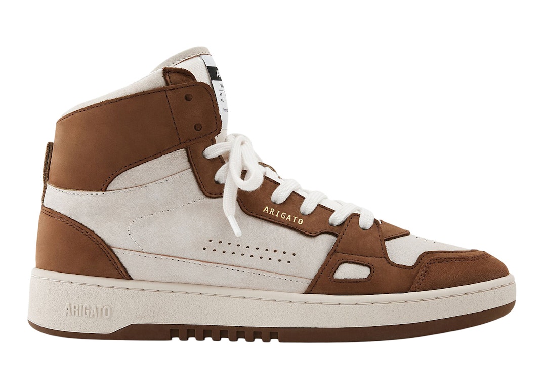 Pre-owned Axel Arigato Dice Hi Sneaker Beige Brown In Beige/brown
