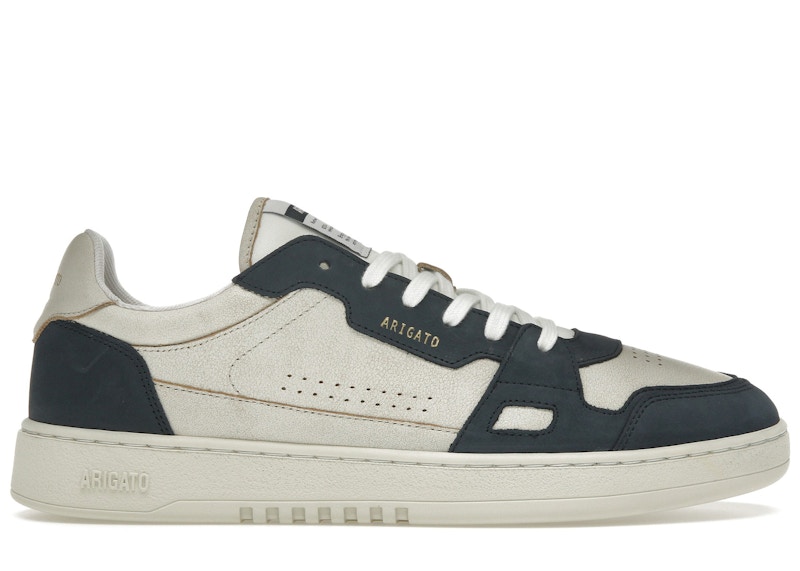 Pre-owned Axel Arigato Men's Dice Lo Sneakers In Beige/blue In Multi