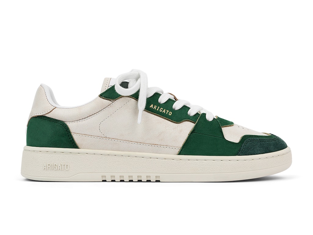 Pre-owned Axel Arigato Dice Lo Sneaker White Kale Green In White/kale Green