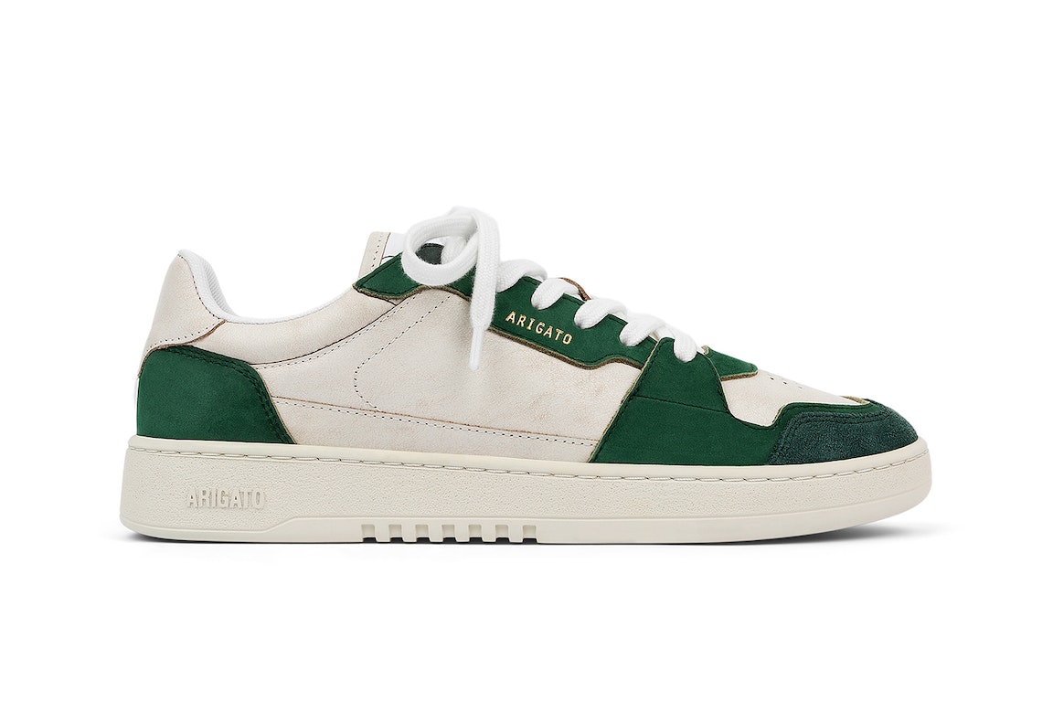 Pre-owned Axel Arigato Dice Lo Sneaker White Kale Green In White/kale Green