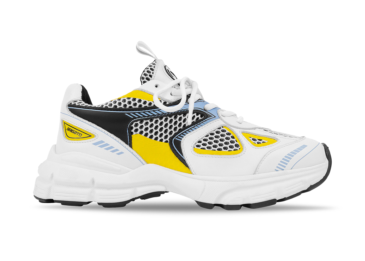 Axel Arigato Marathon Runner White Black Yellow Blue Women s