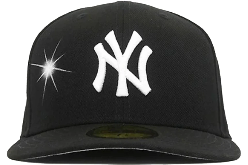 Ay El Ay En New York Yankees Fitted Hat Black