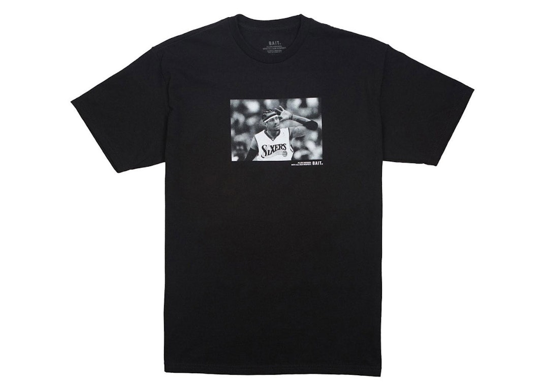 Pre-owned Bait X Allen Iverson Hall Of Fame Tee Black