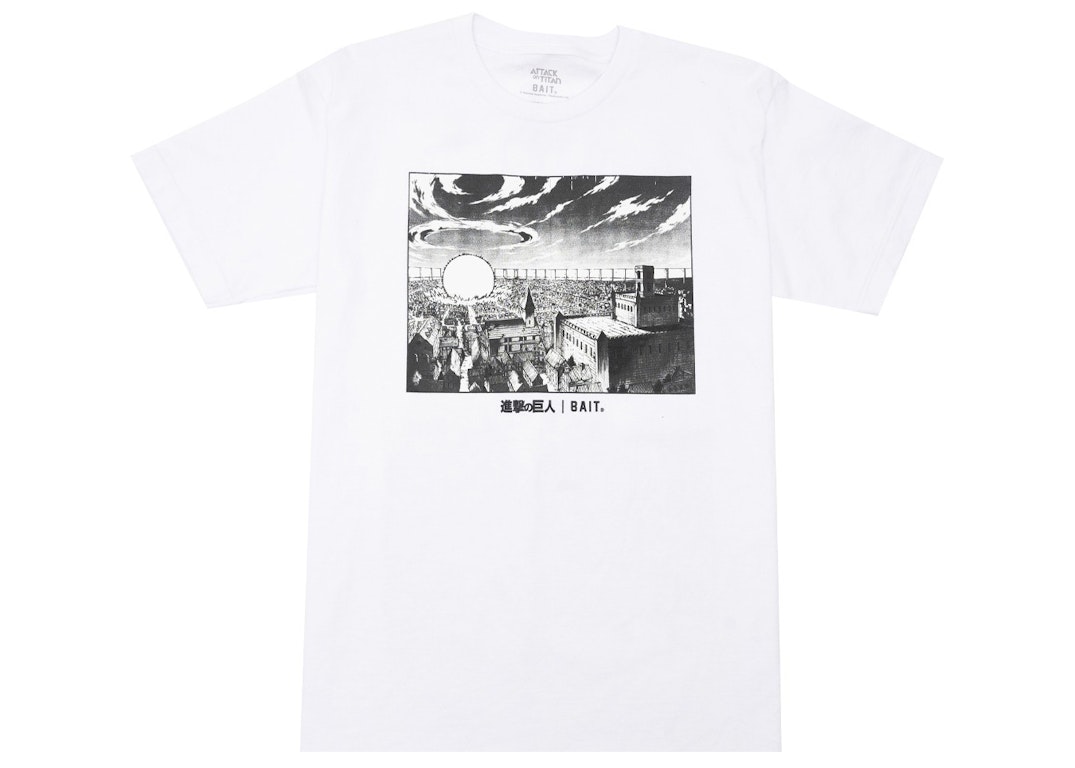 Pre-owned Bait X Attack On Titan Transformation Tee White