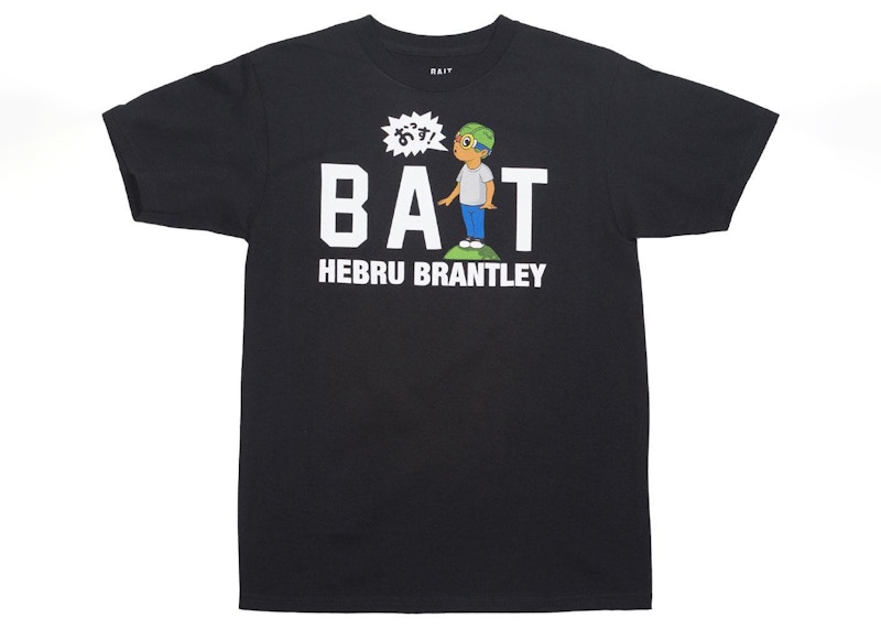 Pre-owned Bait Men's  X Hebru Brantley Shout Logo Tee Shirt In Black