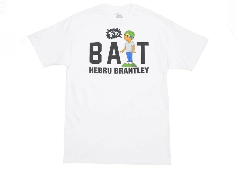 Pre-owned Bait Men's X Hebru Brantley Shout Logo Tee Shirt In White