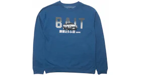 BAIT x Initial D Bait Logo Design Crewneck Blue