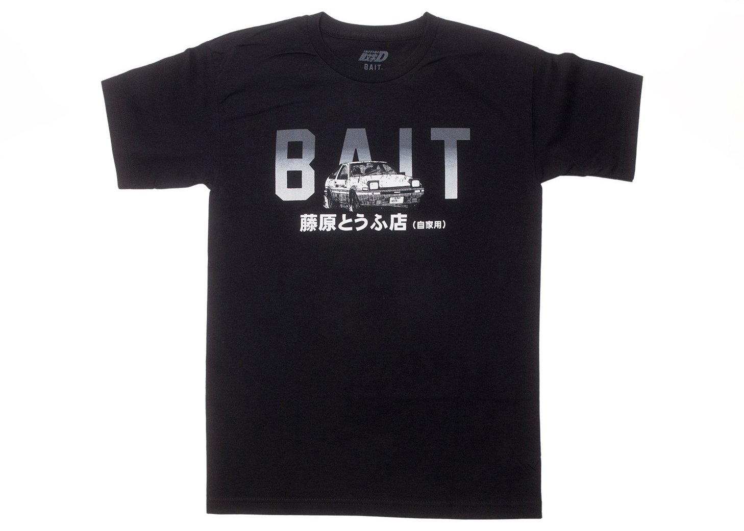 BAIT x Initial D Bait Logo Design Tee Black