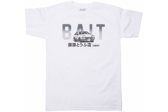BAIT x Initial D Bait Logo Design T-Shirt Weiß