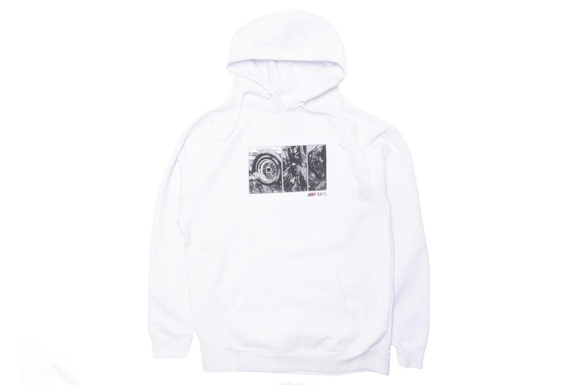 Pre-owned Bait X Initial D How To Drift Hoodie White