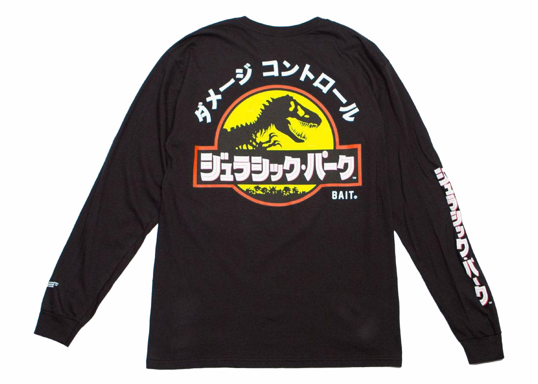 BAIT x Jurassic Park Damage Control Coaches Jacket Black Men's