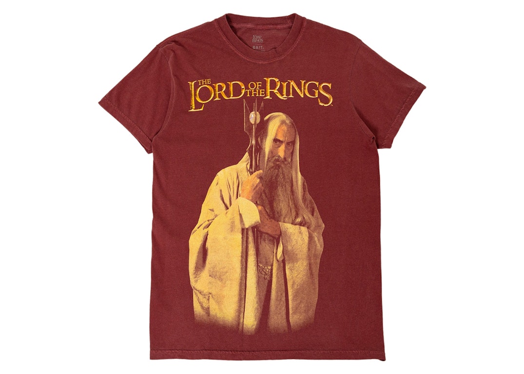 Pre-owned Bait X Lord Of The Rings Saruman Tee Burgundy
