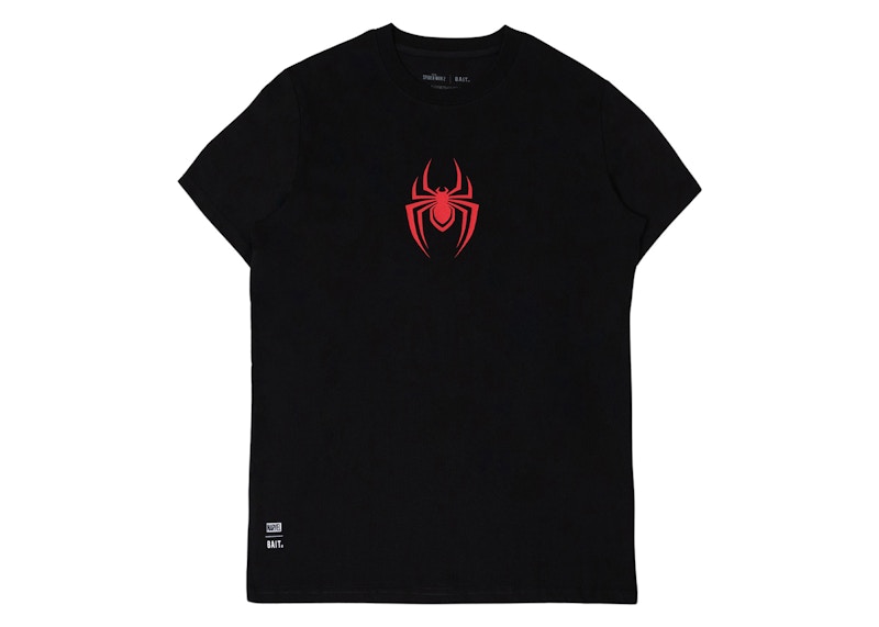 T shirt BAIT x Marvel Spider Man 2 Miles Morales Noir Homme de la Collection SS24 FR