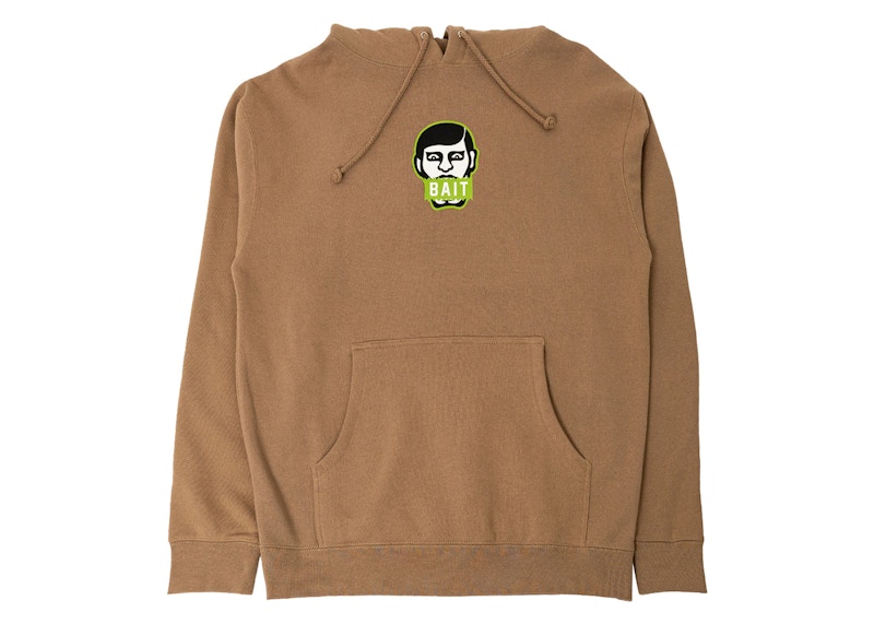 Men's BAIT x Punk Drunkers Japanese Man Hoodie in Brown