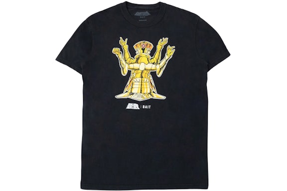 BAIT x Saint Seiya Gemini Oro Foil Tee Nero