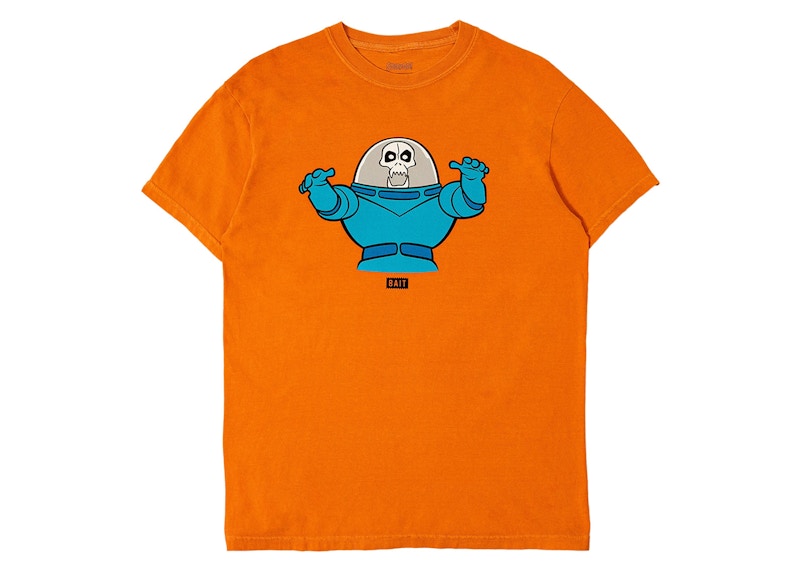 Pre-owned Bait Men's X Scooby Doo Space Kook Glow In The Dark Tee Shirt In Yellow