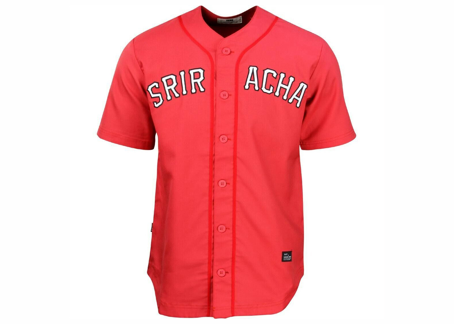 BAIT x Sriracha Baseball Jersey Red