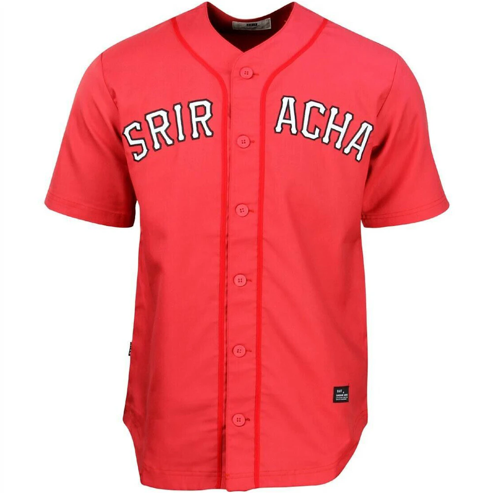 BAIT x Sriracha Baseball Jersey Red Men's - SS23 - US