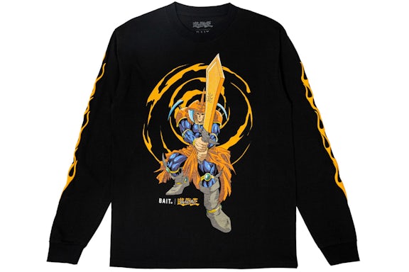 Camiseta de manga larga BAIT x Yu Gi Oh Joey Negro