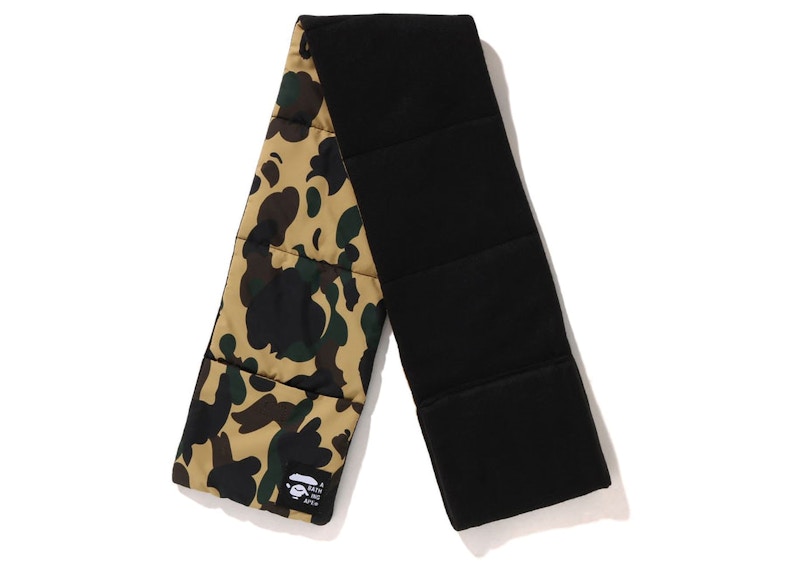 BAPE 1St Camo Pocket Fleece Scarf Yellow - FW22 - US