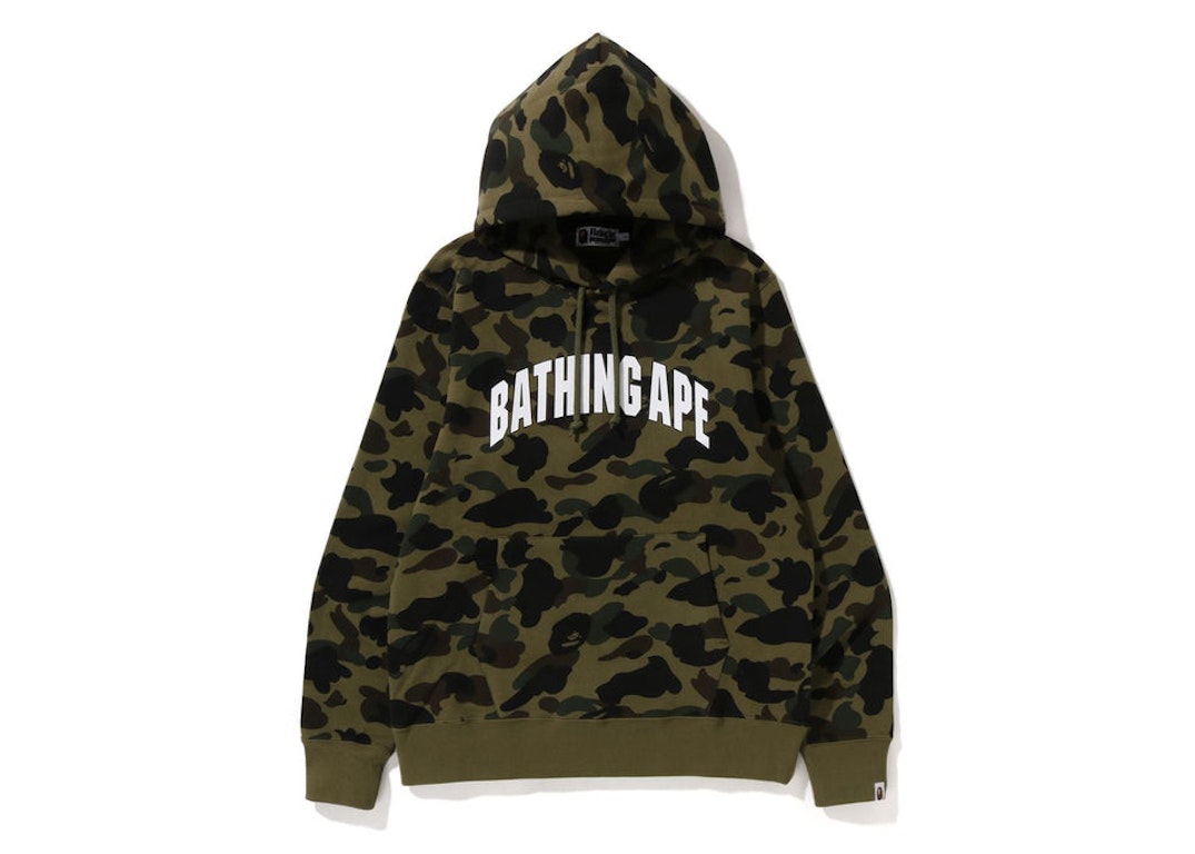 Pre-owned Bape 1st Camo Pullover Hoodie (fw22) Green