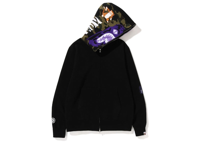 BAPE 1St Camo Tiger Full Zip Hoodie (SS23) Black Men's - SS23 - US