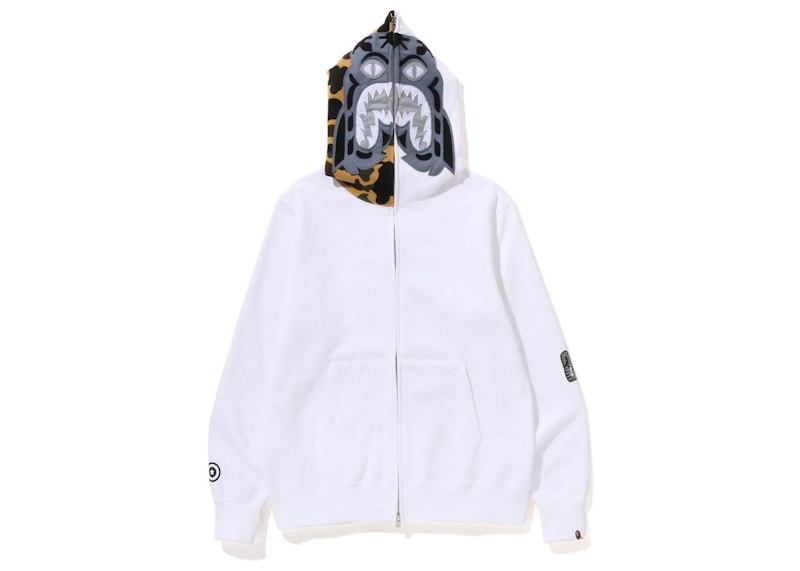 BAPE 1St Camo Tiger Full Zip Hoodie SS23 White Men s SS23 US