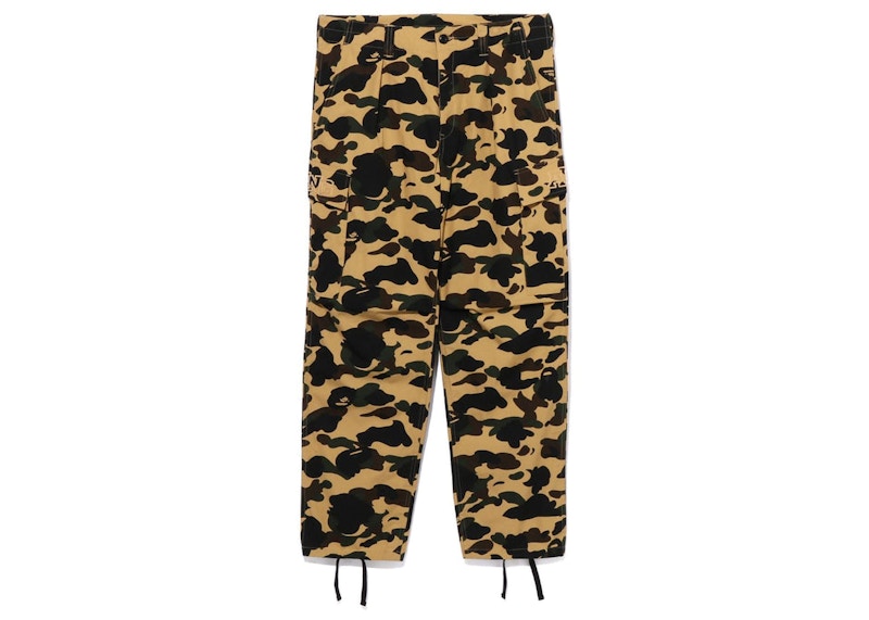 BAPE 1st Camo 6 Pocket Pants (SS23) Yellow Men's - SS23 - US