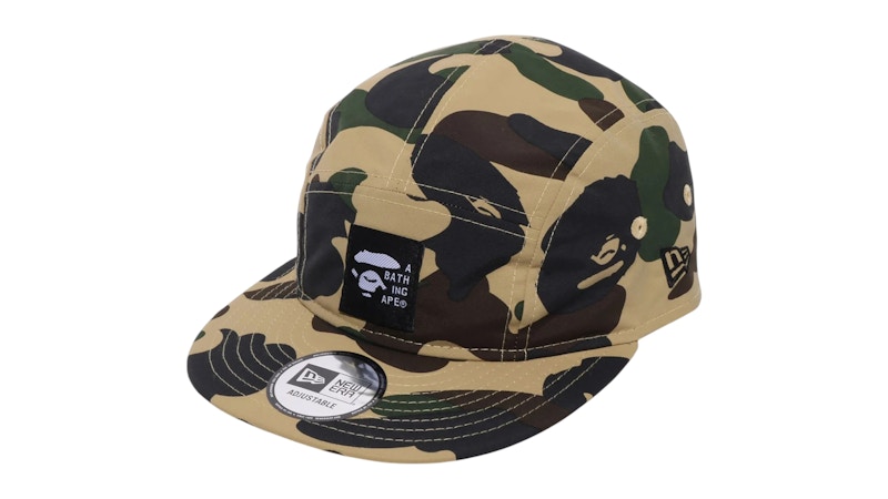 A Bathing Ape New Era 59 Fifty 1st Camo Ape Head Cap green