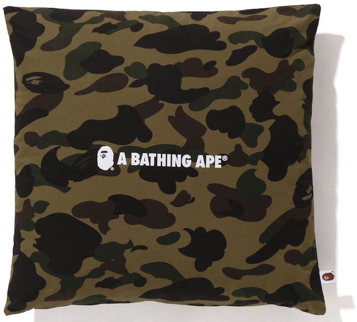 Bape ABC Camo A Bathing Ape Square Cushion Green