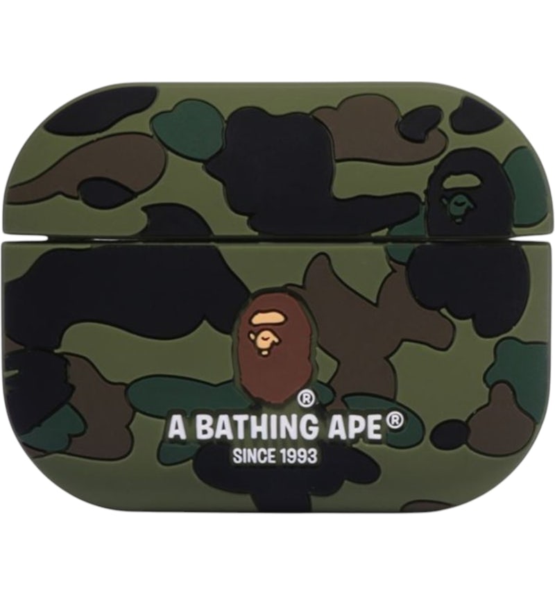 BAPE 1st Camo Airpods Pro Case Green SS25 US - Main Image