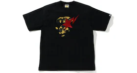 BAPE 1st Camo Ape Face Sta Relaxed Fit Tee Black/Yellow