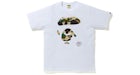 BAPE 1st Camo Ape Face Tee White/Yellow