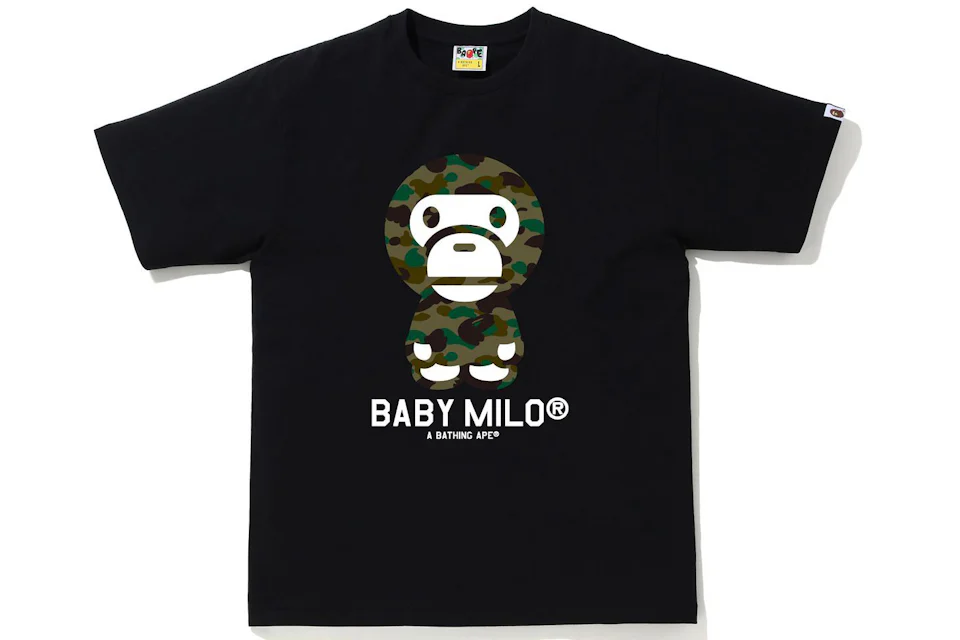 BAPE 1st Camo Baby Milo Tee Black/Green