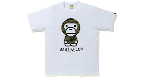 BAPE 1st Camo Baby Milo Tee White/Green