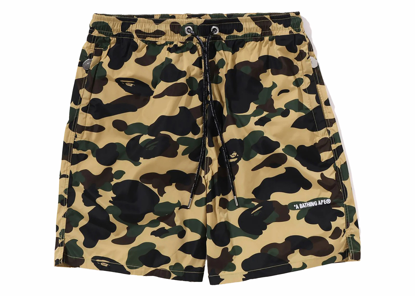 BAPE 1st Camo Beach Shorts (SS24) Yellow