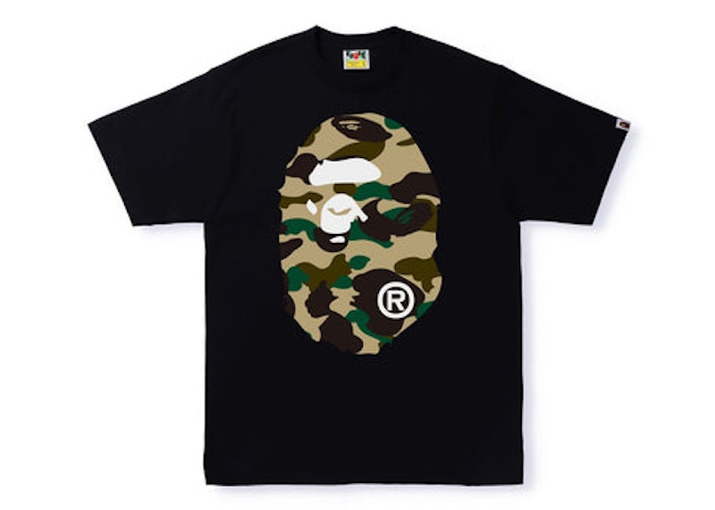 BAPE Color Camo Peek Ape Head T-Shirt White/Navy