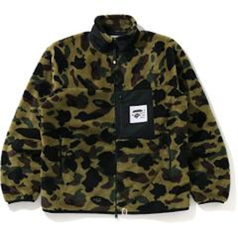 BAPE 1st Camo Boa Jacket Green Men's - FW20 - US