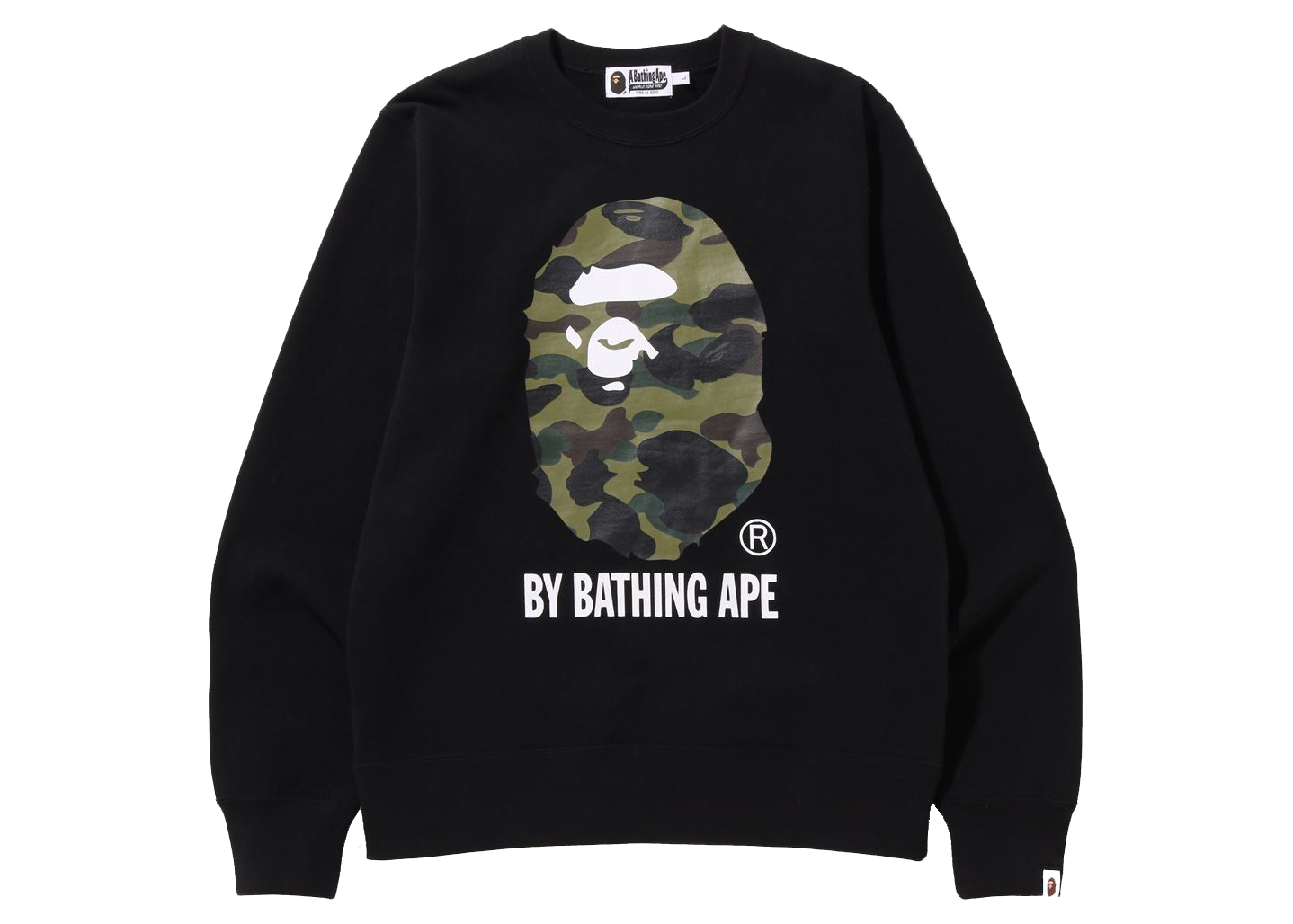 BAPE 1st Camo By Bathing Ape Crewneck Black Men's - SS22 - US