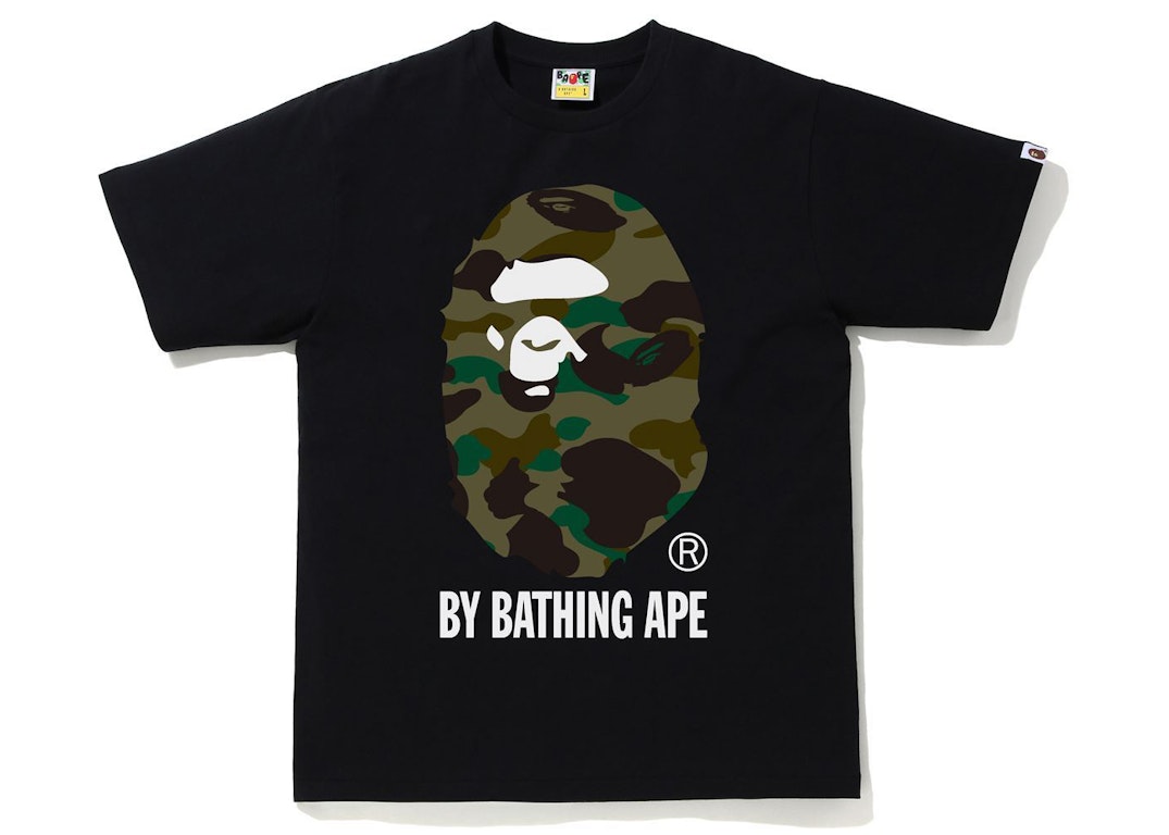 Pre-owned Bape 1st Camo By Bathing Ape Tee (fw21) Black/green