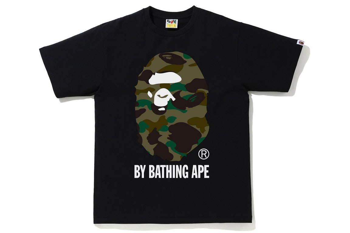 Pre-owned Bape 1st Camo By Bathing Ape Tee (fw21) Black/green