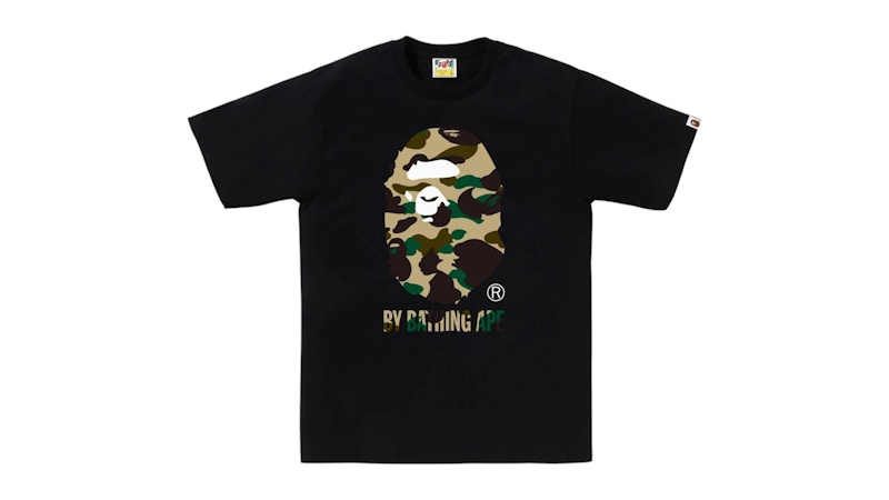 Pre-owned Bape Men's  1st Camo By Bathing Ape Tee Shirt In Black/yellow In Multi
