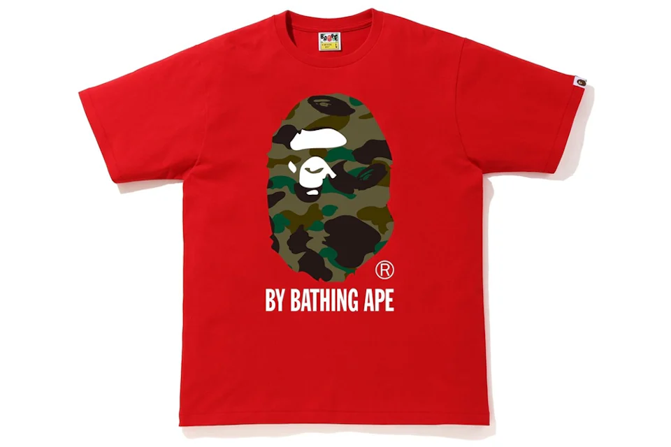 BAPE 1st Camo By Bathing Ape Tee Red/Green