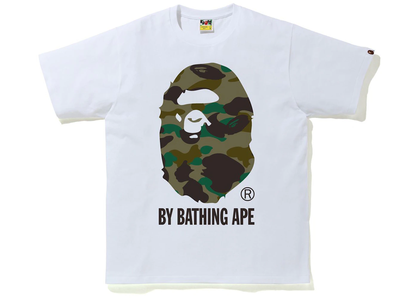 BAPE 1st Camo By Bathing Ape Tee (FW21) White/Green Men's - FW21 - US