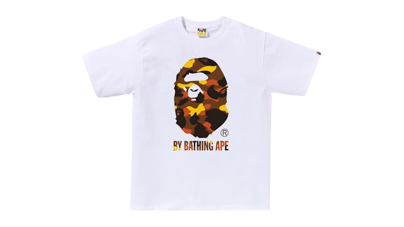 BAPE 1ST CAMO BATHING APE TEE ホワイト×オレンジ BAPE 1st Camo By Bathing Ape Tee White/Orange メンズ - SS25 - JP