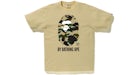 BAPE 1st Camo By Bathing Tee Beige/Yellow