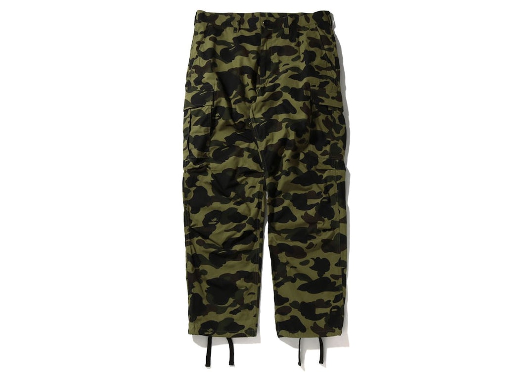 Pre-owned Bape 1st Camo Cargo Pants (ss22) Green