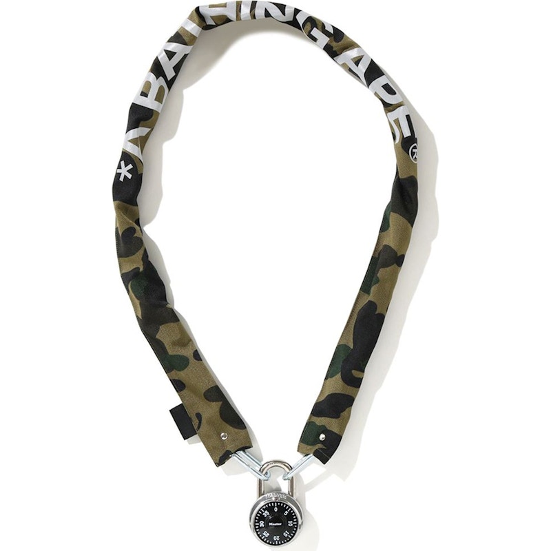 BAPE 1st Camo BMX Chain Lock Lock Green - US