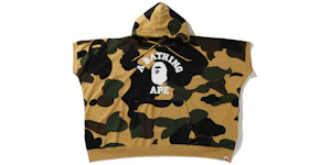 BAPE 1st Camo College Poncho Pullover Hoodie Yellow